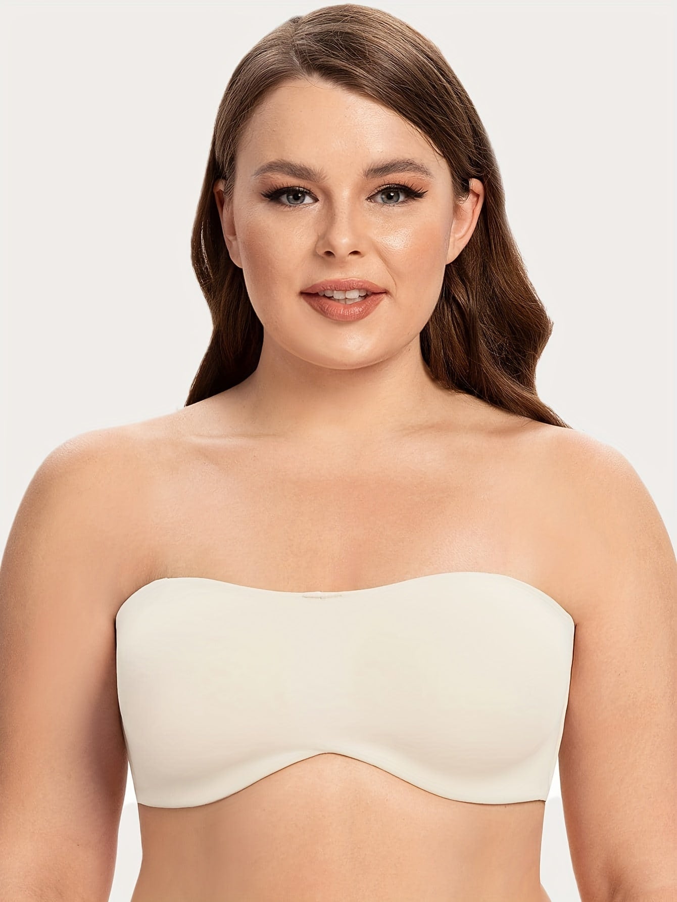 Soutien-gorge Bandeau Convertible Antidérapant à Soutien Intégral (1+1 OFFERTS)