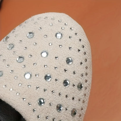 Movachic™ - Chaussures Plates Décorées de Strass pour Femmes: Confortables et Élégantes