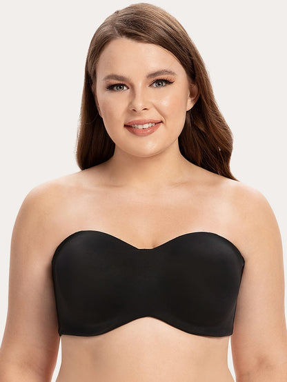 Soutien-gorge Bandeau Convertible Antidérapant à Soutien Intégral (1+1 OFFERTS)