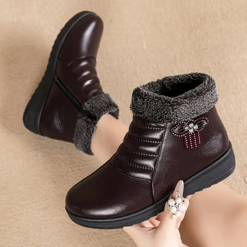 Movachic Boots™ - Bottes pour femmes avec doublure chaude pour les journées plus froides