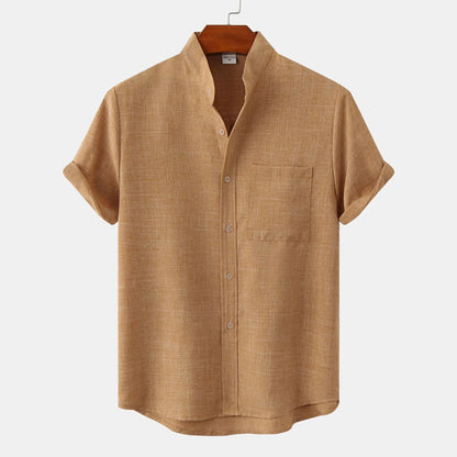 Movachic - Chemise en lin soleil pour hommes