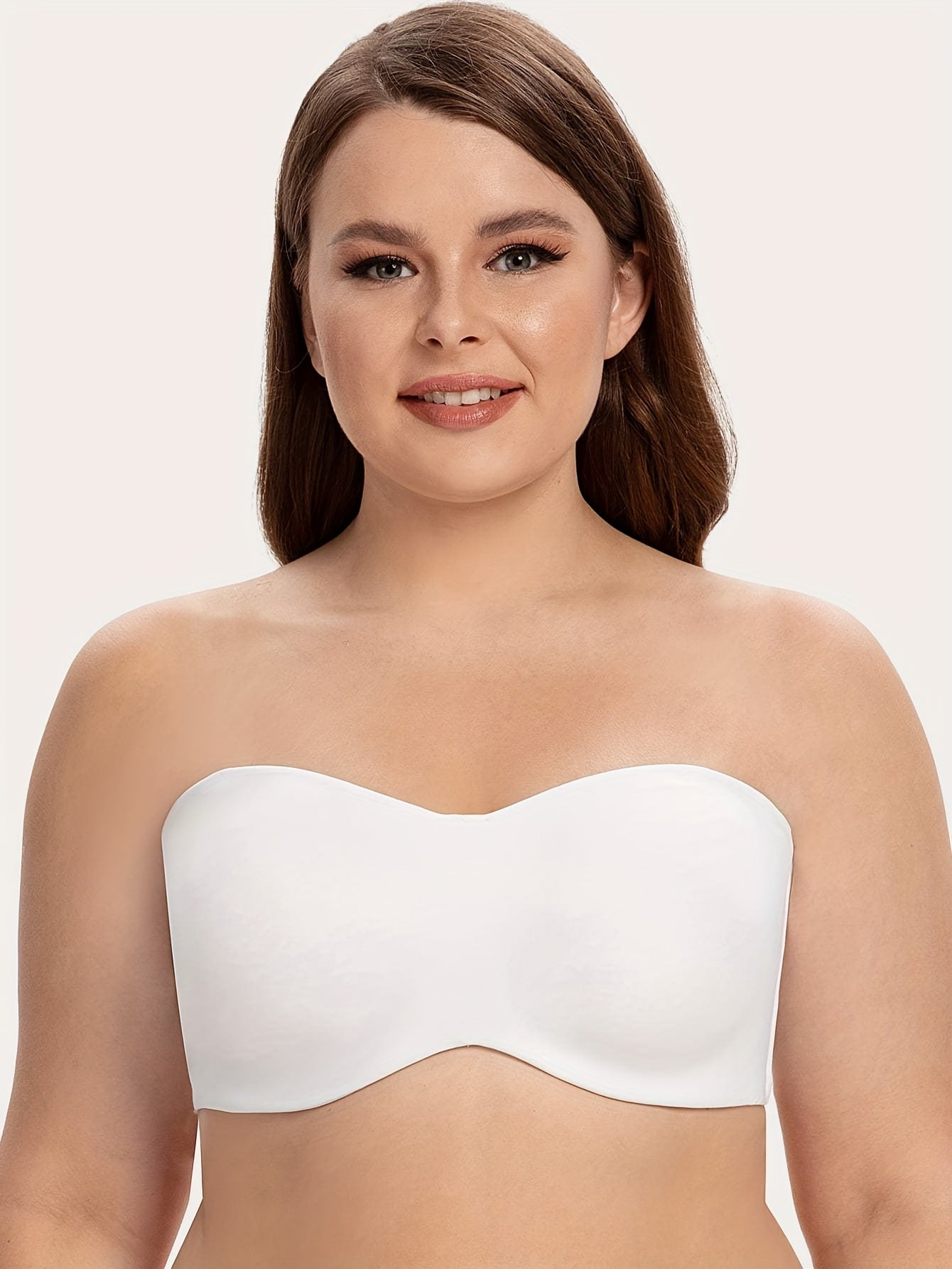 Soutien-gorge Bandeau Convertible Antidérapant à Soutien Intégral (1+1 OFFERTS)