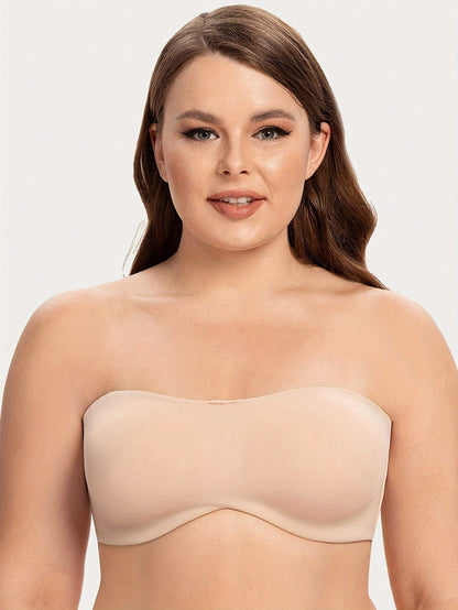 Soutien-gorge Bandeau Convertible Antidérapant à Soutien Intégral (1+1 OFFERTS)