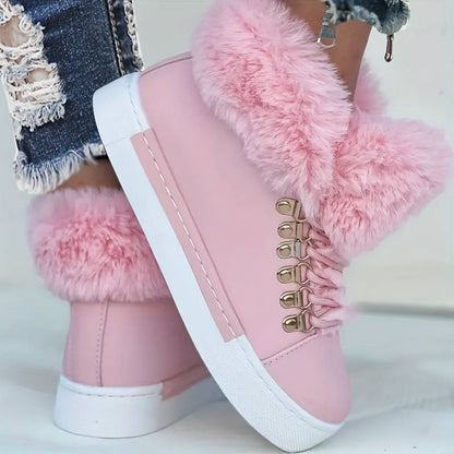 Movachic™ - Bottes Orthopédiques Décontractées à Lacets Doublées de Peluche Pour Femmes