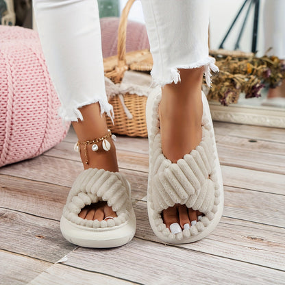 Movachic™ - Chaussons Confortables à Plateforme à Lanières Croisées